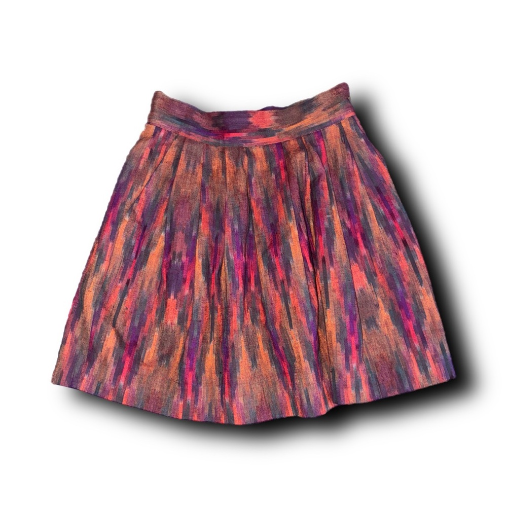 Dolce Vita Multicolor Mini Skirt Retro School Girl Academia Fall Vibes